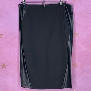 Kardashian Kollection Black Slimming Straight Pencil Skirt Womens Size Large